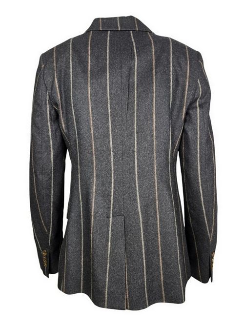 giacca donna gessata marrone e grigio Kiltie | NEW SOFIA-T5010688
